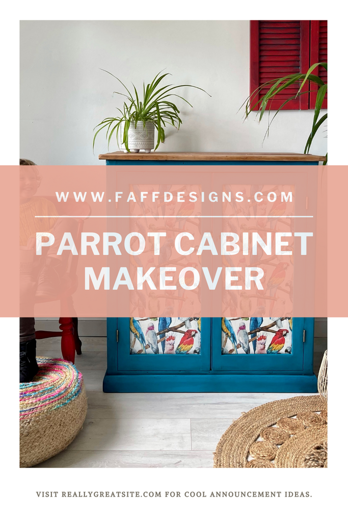 Parrot Cabinet Makeover