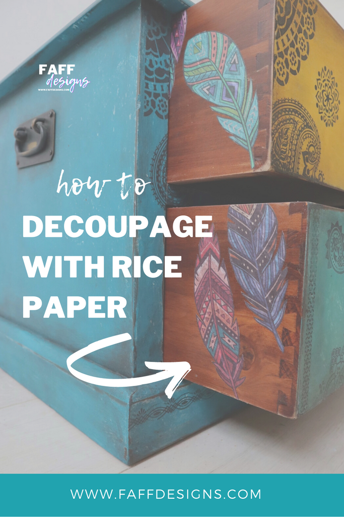 How to decoupage on furniture