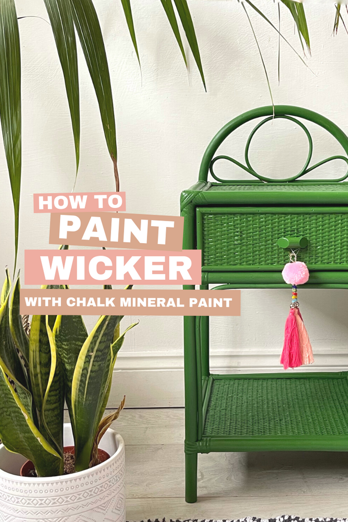 How To Paint Wicker Furniture with Chalk Mineral Paint