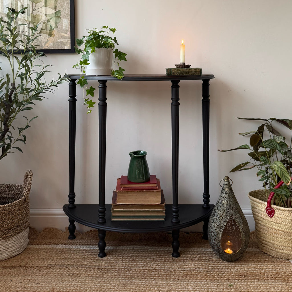 Demi Lune console table