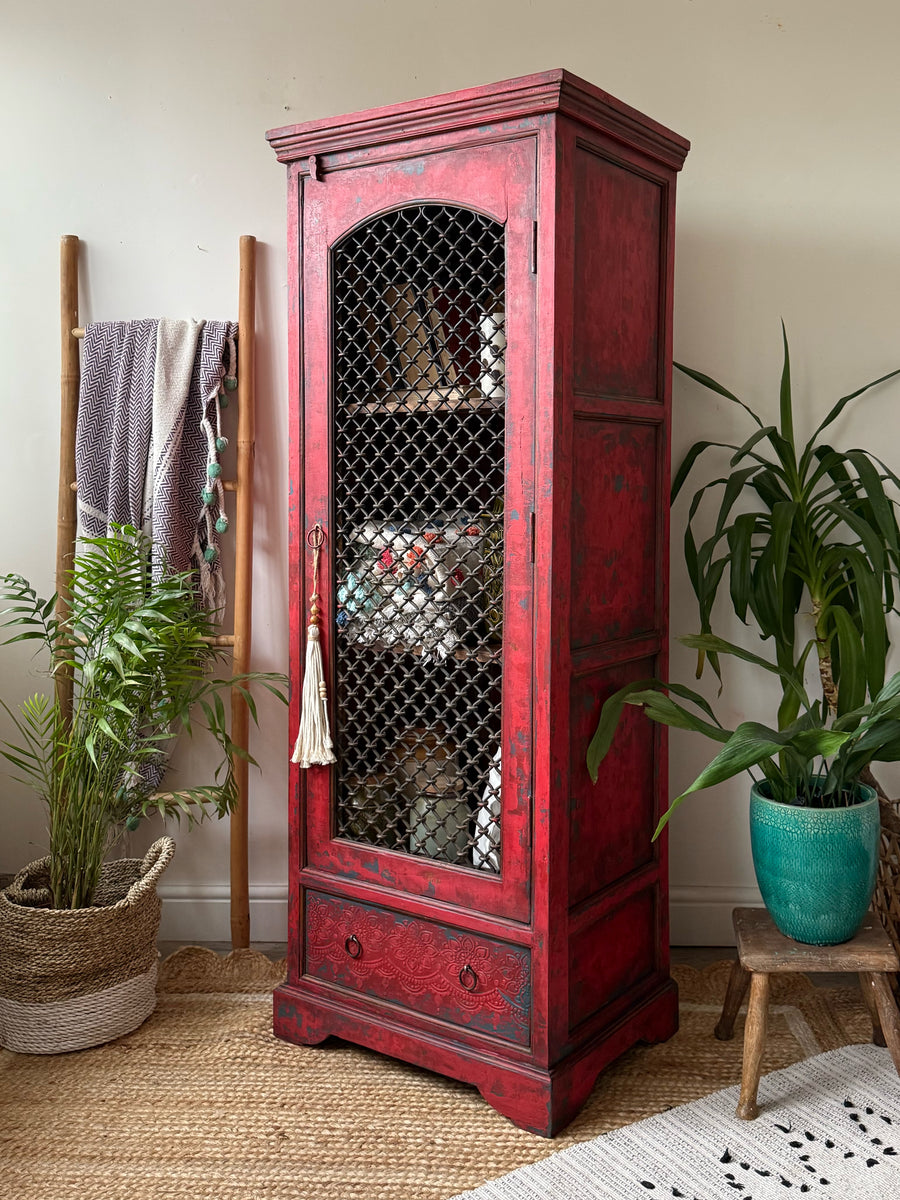 Bohemian red cabinet – Faff Designs