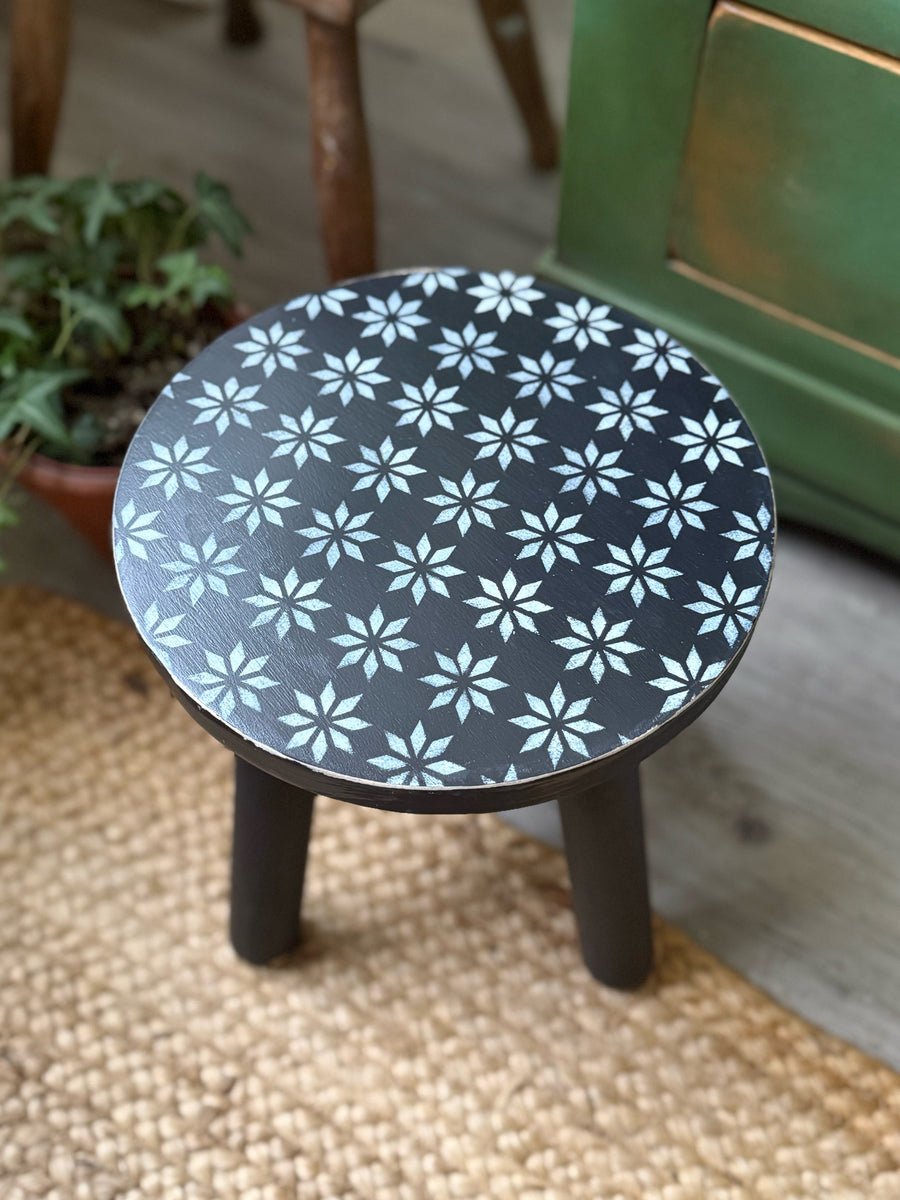 Vintage style wooden stool – Faff Designs